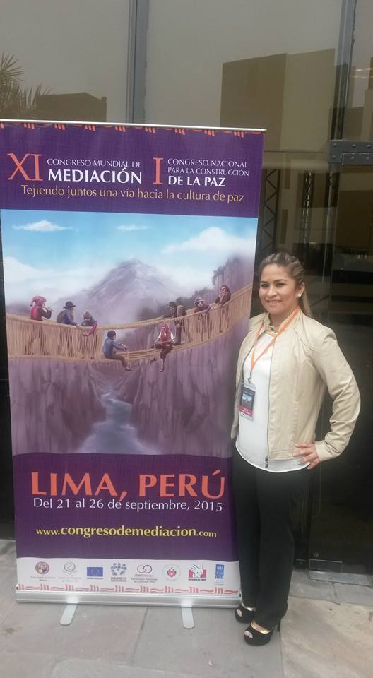 Congreso Mundial de Mediación celebrado en Lima, Perú, septiembre 2015.